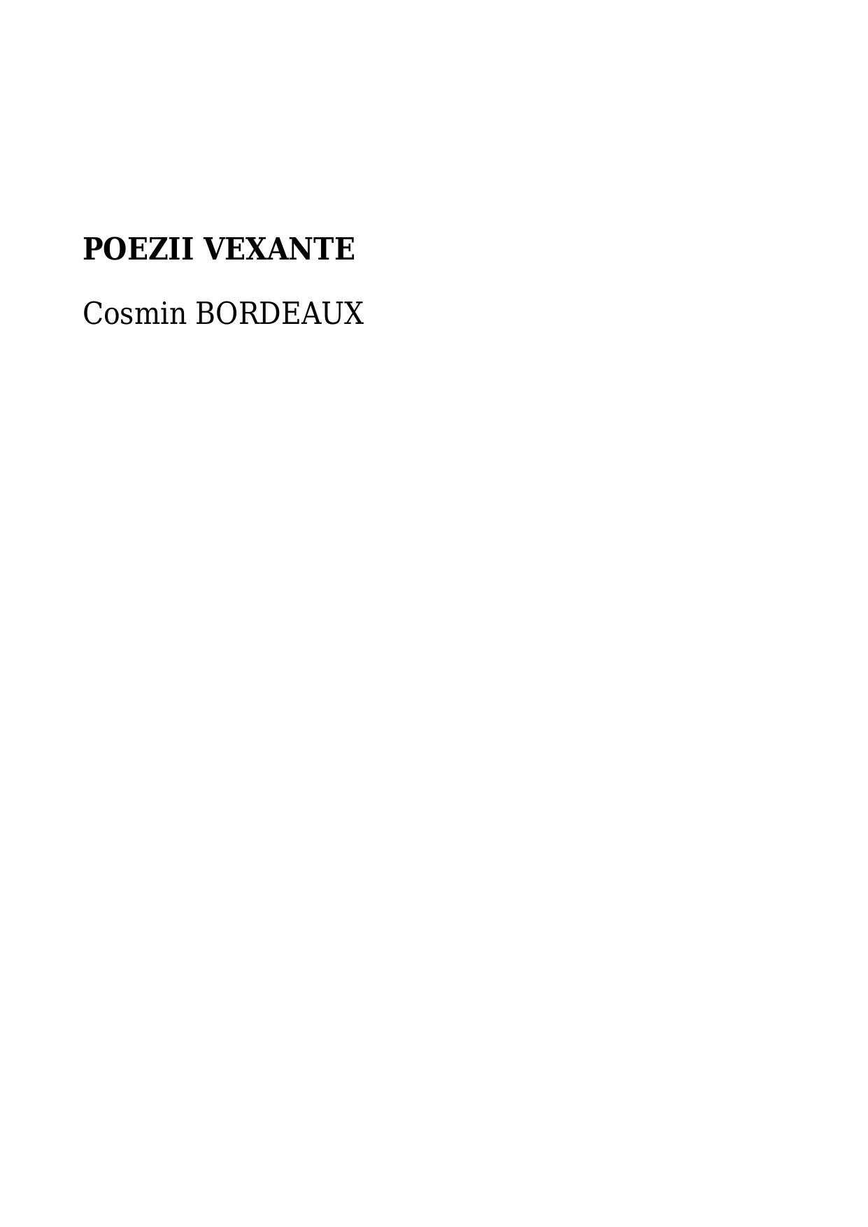 Poezii vexante