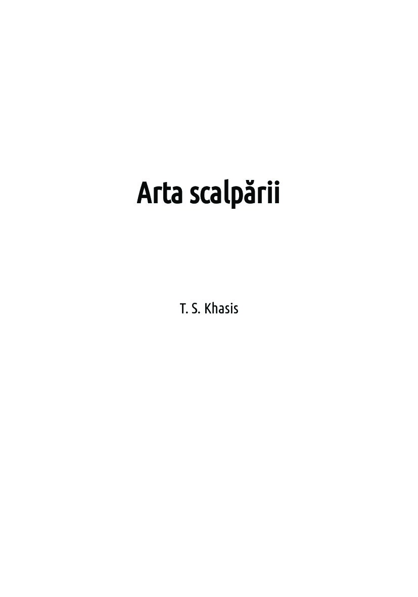 Arta scalpării